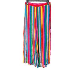 Show Me Your Mumu Size Medium Rainbow Explorer Pants Tulum Stripe Festival F11-5